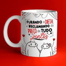 Caneca Flork Casal - Furando A Dieta E Reclamando Juntos Caneca Flork Casal - Furando A Dieta E Reclamando Juntos