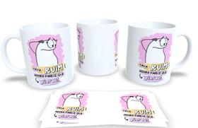 Caneca Flork com Frases Icônicas Presente Criativo