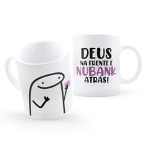 Caneca Flork Deus na Frente e o Cartão Atrás