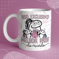 Caneca Flork Dia dos Professores Exclusivo da Melhor Prof do Mundo