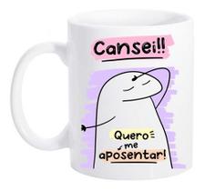 Caneca Flork Engraçada Cansei Quero Me Aposentar Frases