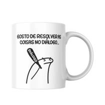 Caneca Flork Eu Gosto De Resolver No Diálogo Caneca Humor Caneca Flork Eu Gosto De Resolver No Diálogo Caneca Humor
