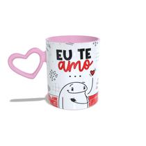 Caneca Flork Eu Te Amo Mas As Vezes da Vontade De...