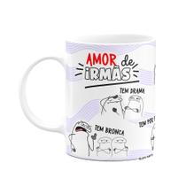 Caneca Flork Irmãos - Amor de irmãs - Branca Caneca Flork Irmãos - Amor de irmãs - Branca