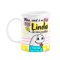Caneca Flork Mães - Flor de jardim - Branca Caneca Flork Mães - Flor de jardim - Branca