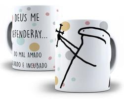 Caneca Flork Meme Frases Jesus Mal Olhado Divertidas Love