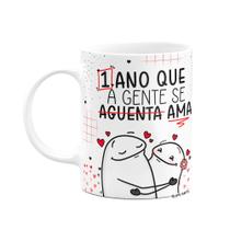 Caneca Flork Namorados - 1 ano que a gente se aguenta! Caneca Flork Namorados - 1 ano que a gente se aguenta!