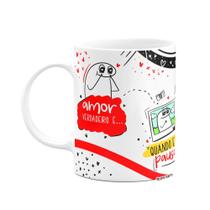 Caneca Flork Namorados - Amor verdadeiro é... Caneca Flork Namorados - Amor verdadeiro é...