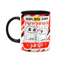 Caneca Flork Namorados - Quem joga junto - B-black Caneca Flork Namorados - Quem joga junto - B-black