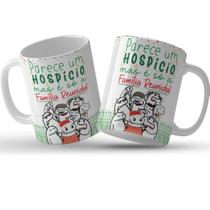 Caneca flork natal parece um hospicio, mas é só a minha famí