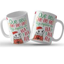 Caneca flork natal que seu hoho seja repleto de haha