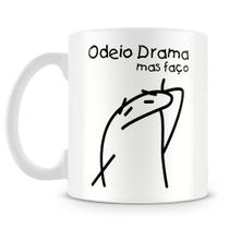 Caneca Flork - Odeio Drama, mas Faço - Porcelana Personalizada Caneca Flork - Odeio Drama, mas Faço - Porcelana Personalizada