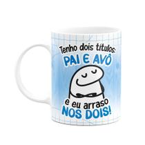 Caneca Flork Pais - Tenho dois títulos, pai e avô Caneca Flork Pais - Tenho dois títulos, pai e avô