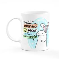 Caneca Flork Páscoa Trouxe um Ovinho Pra Ficar Mais Calminho Caneca Flork Páscoa Trouxe um Ovinho Pra Ficar Mais Calminho