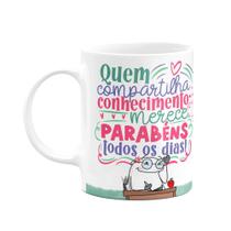 Caneca Flork Professora - Merece parabéns todos os dias Caneca Flork Professora - Merece parabéns todos os dias