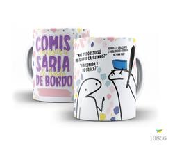 Caneca Flork profissões - comissária de bordo