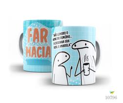 Caneca Flork profissões - farmácia