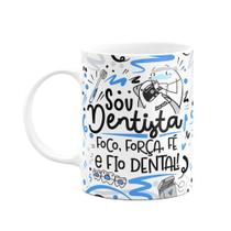 Caneca Flork Profissões - Sou Dentista - Branca Caneca Flork Profissões - Sou Dentista - Branca