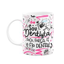 Caneca Flork Profissões - Sou Dentista - Branca M2