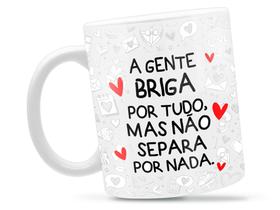 Caneca Flork Separa Por Nada Divertida Porcelana Xícara 325ml + Caixa Presente