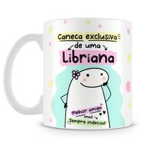 Caneca Flork - Signo de Libra - 325ml - Cerâmica Resistente