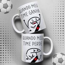 Caneca FLORK Torcedor Times de Futebol Quando meu time ganha e Quando meu time perde - Jlssublimação