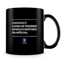 Caneca Flynow 100% Preta de Porcelana (Modelo 4) - 325ml Caneca Flynow 100% Preta de Porcelana (Modelo 4) - 325ml