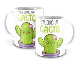 Caneca Fofa com um cacto Divertida