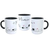 Caneca Fofa Gatinhos Miau Kawaii Cozinha Oficial Geek Vip