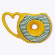 Caneca Formato 3d 200ml Donuts Limao