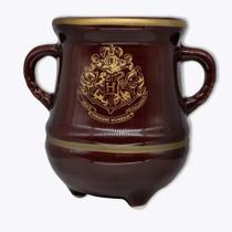 Caneca Formato 3D 350Ml Pocao Hogwarts Dourada