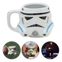 Caneca Formato 3d Stormtrooper Star Wars Disney Branca 500ml