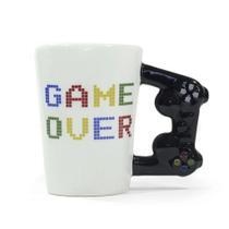 Caneca Formato Controle Game Over - Presente Ideal para Gamemaniacos