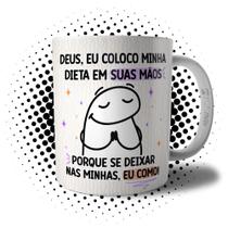 Caneca Frase Dieta Bento Flork Meme Engraçado Divertida Humor KKK