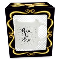 Caneca Frases Branca Sortida 320mL