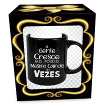 Caneca Frases Preta Sortida 320mL Caneca Frases Preta Sortida 320mL