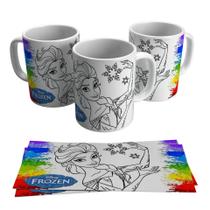 Caneca Frozen Princesa Em Aquarela 325ml