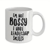 Caneca Funny Bossy Leadership Ceramic 325 ml - I'm Not Bossy Caneca Funny Bossy Leadership Ceramic 325 ml - I'm Not Bossy