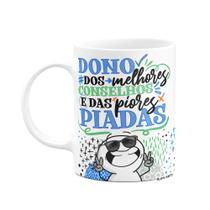 Caneca Funny Dia dos Pais - Dono dos melhores conselhos Caneca Funny Dia dos Pais - Dono dos melhores conselhos