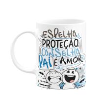 Caneca Funny Dia dos Pais - Pai é amor - Branca