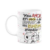 Caneca funny namorados - Meu amor é do tamanho do seu bumbum