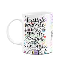 Caneca Funny Professor - Heróis de verdade ensinam