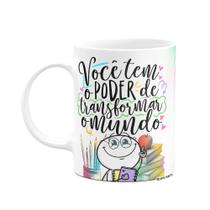 Caneca Funny Professor - Tem o poder de transformar o mundo