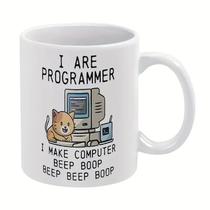 Caneca Funny Programmer Cat Ceramic 325 ml