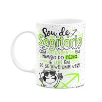 Caneca Funny Signos - Sou de Sagitário - 325ml branca