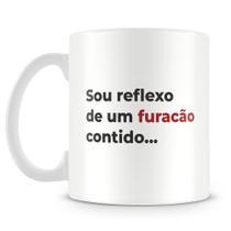 Caneca Furacão Contido com Trechos de Poesia - 325ml