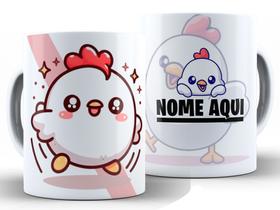 Caneca Galinha Divertida Porcelana Xícara 325ml + Caixa Presente Caneca Galinha Divertida Porcelana Xícara 325ml + Caixa Presente