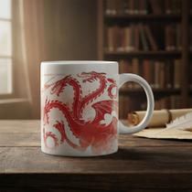 Caneca Game Of Thrones Targaryen Rei Da Noite Stark Branco Got 3 Caneca Game Of Thrones Targaryen Rei Da Noite Stark Branco Got 3
