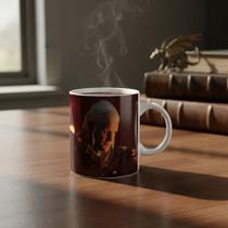 Caneca Game Of Thrones Targaryen Rei Da Noite Stark Branco Got 7