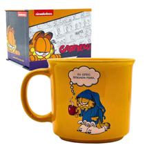 Caneca Garfield Xicara 350ml Ceramica Odeio Segunda Feira Caixa Presente Zona Criativa